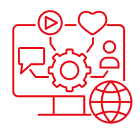 Social Media Management Icon